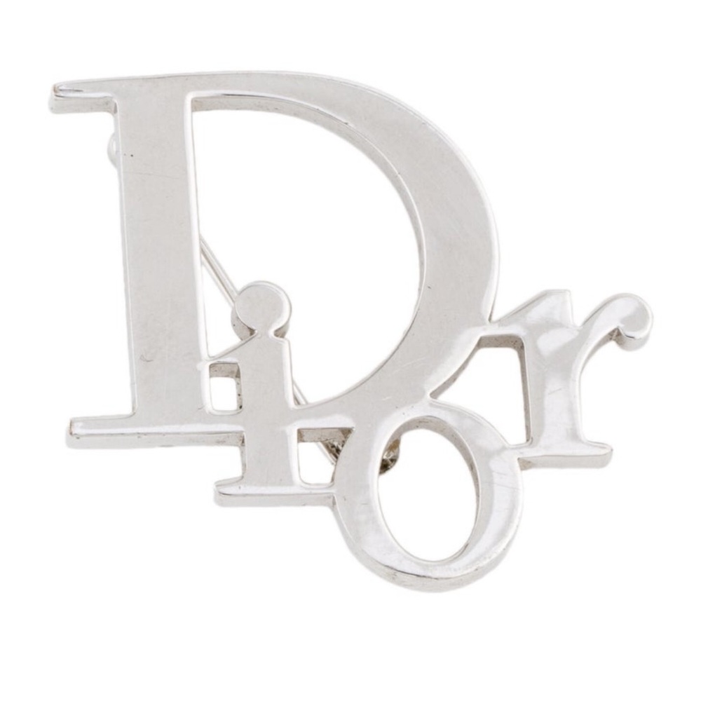 Dior Silver Logo Brooch 💕